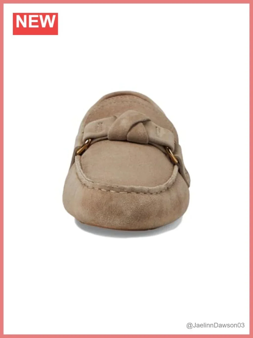 Women's Emmie Knot Driver Loafers Leather Pull-On Flats Comfort